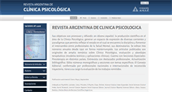 Desktop Screenshot of clinicapsicologica.org.ar